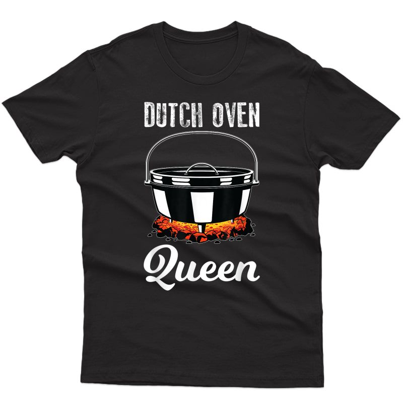 Outdoor Campfire Cooking Dutch Oven Queen T-shirt
