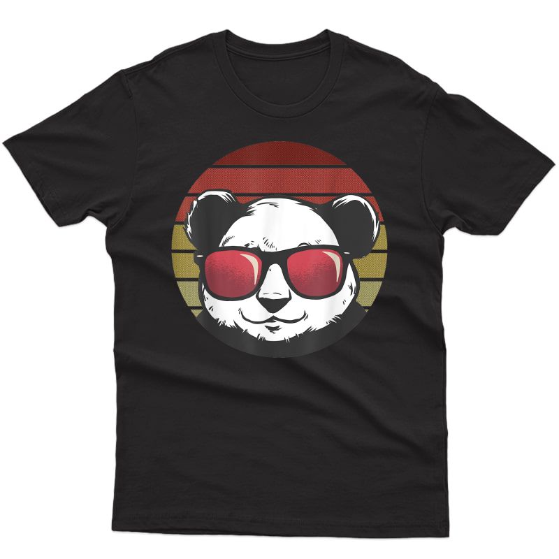 Panda Shirt - Panda Retro Vintage Style 60s 70s Bear Lover T-shirt