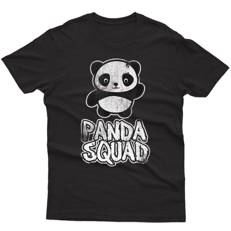 Panda Squad Cute Panda Bear Christmas Birthday Shirt