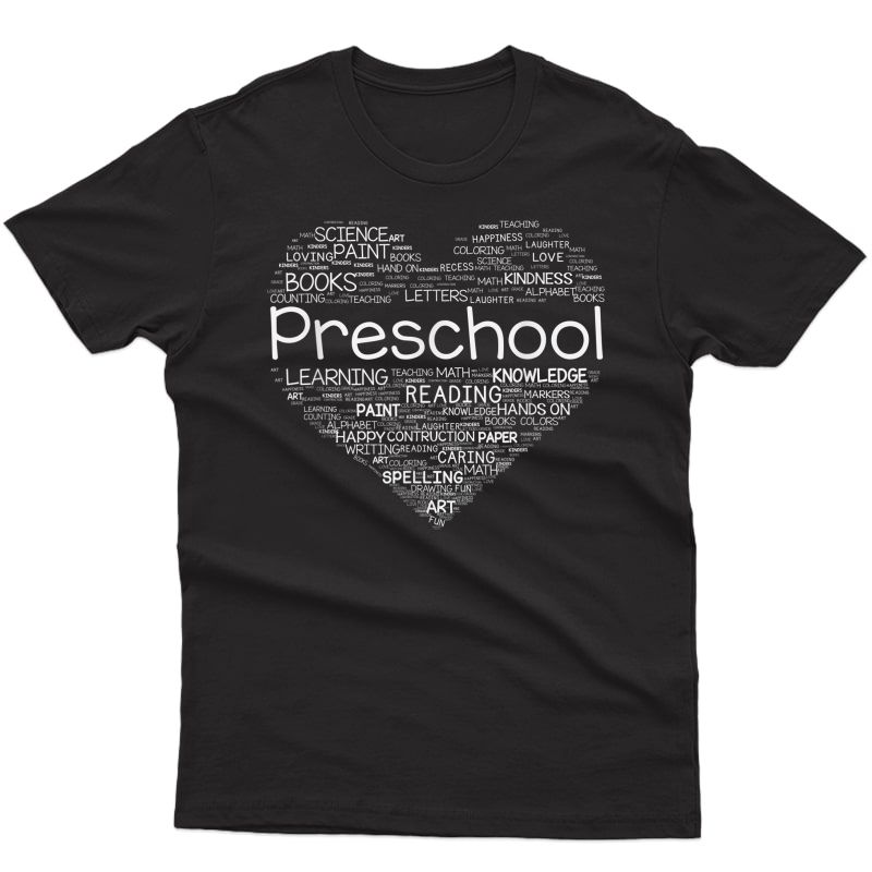 Preschool Tea - Heart T-shirt Tea Shirt