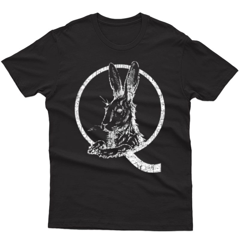 Qanon T-shirt Q Vintage Rabbit Hole Anti Deep State