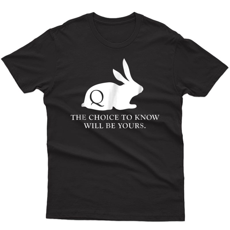 Qanon T Shirt Wwg1wga Follow The Rabbit Q Tee