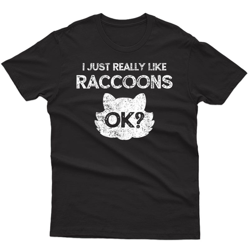 Raccoon Funny Vintage T-shirt