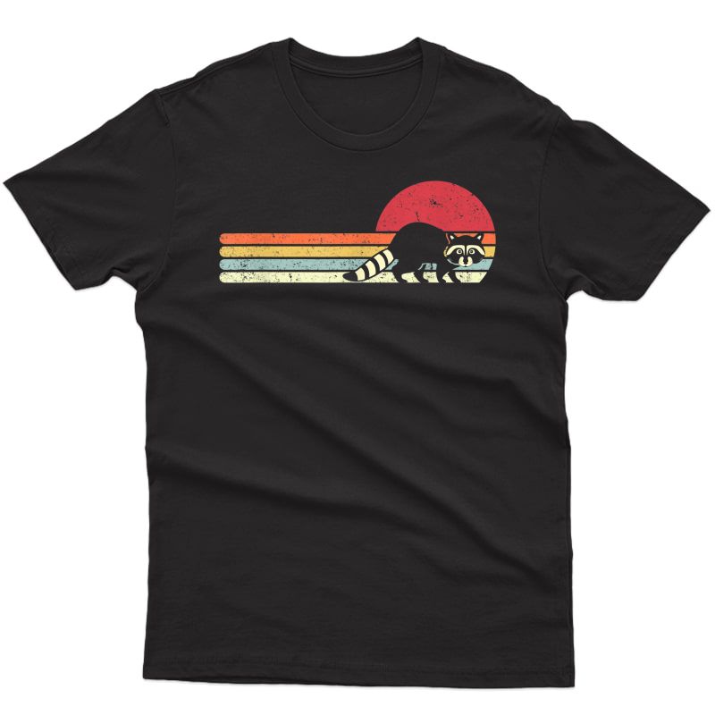 Raccoon Shirt. Retro Style T-shirt