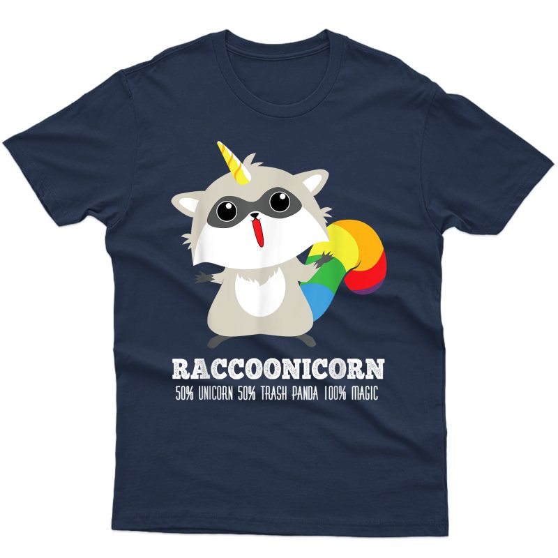 Racoonicorn T-shirt Funny Trash Panda Raccoon Unicorn Shirt