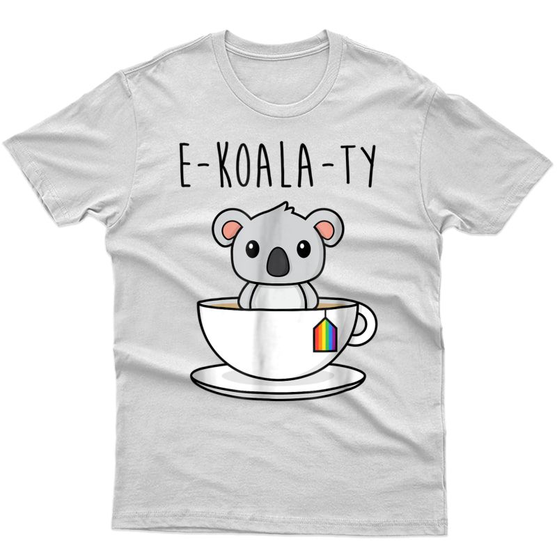 Rainbow Flag Koala Pun - Cute Gay Pride Lgbt T-shirt