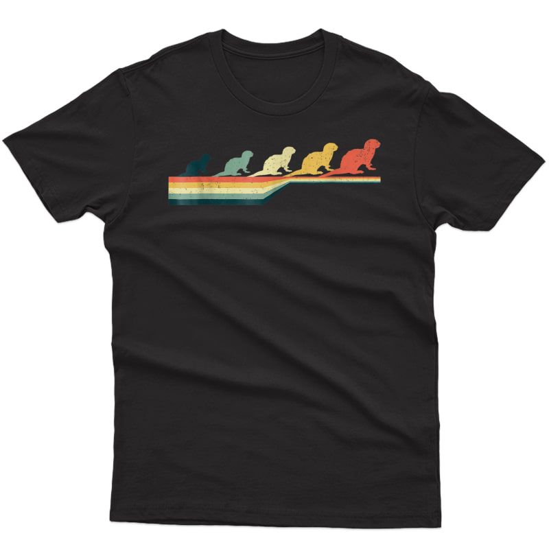 River Otter T-shirt, Vintage Retro Style T-shirt