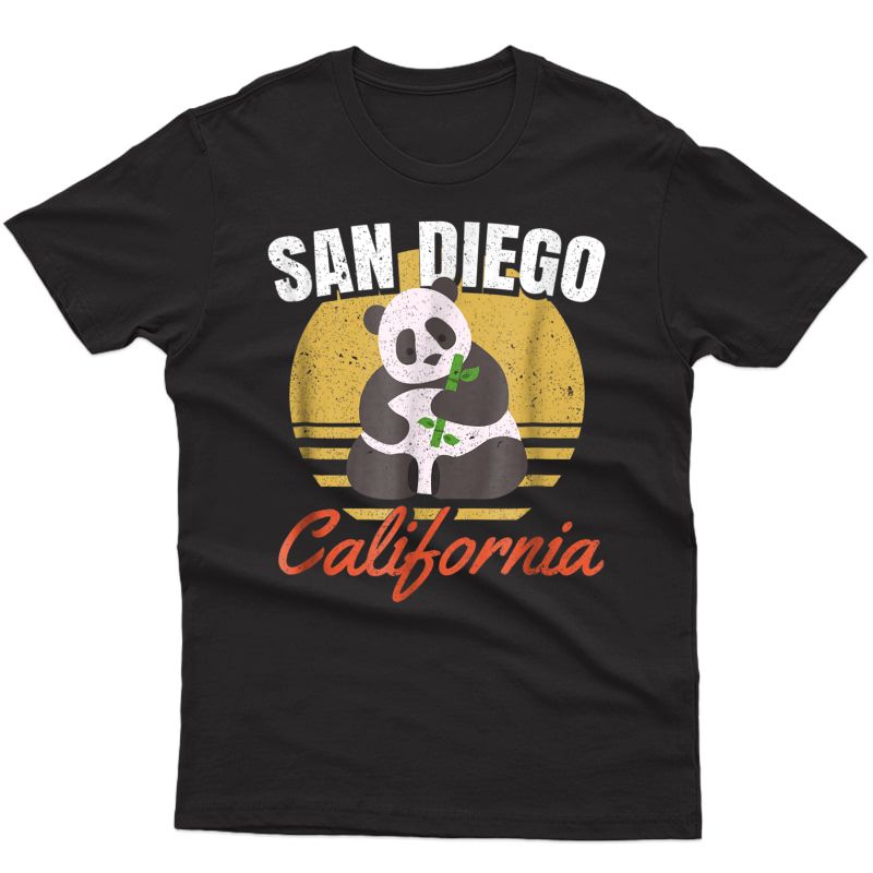 San Diego Shirt-retro Panda Zoo-california State T Shirt