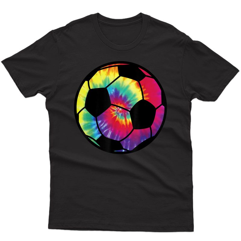 Soccer Tie Dye Rainbow Teenage Girls Gift Cool T-shirt