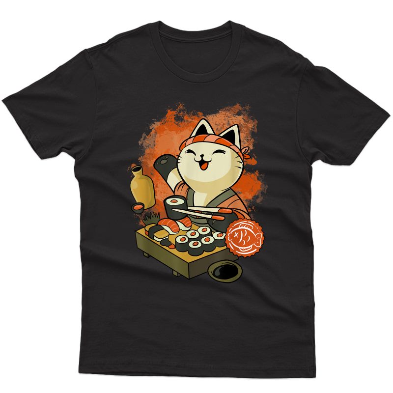 Sushi Master Cat T-shirt