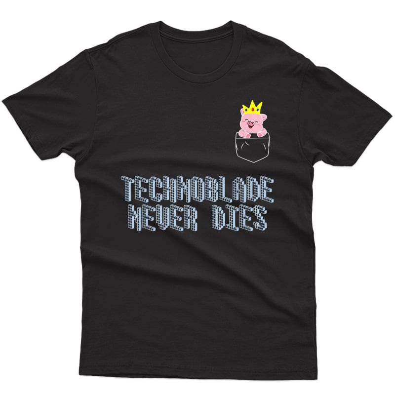 Technoblade Never Dies Cosplay Video Gamer Merch T-shirt