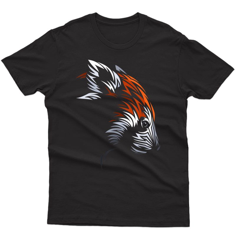  Red Panda T-shirt Cute Tattoo Style Shirt