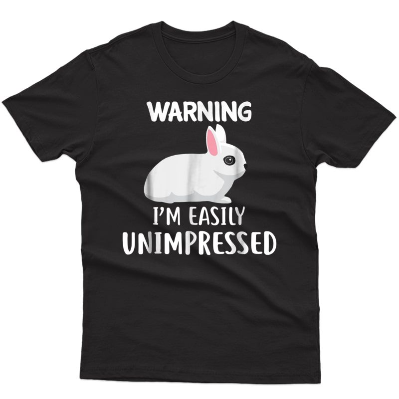 Unimpressed Dwarf Hotot Rabbit Bunny T-shirt, Rabbit Shirt