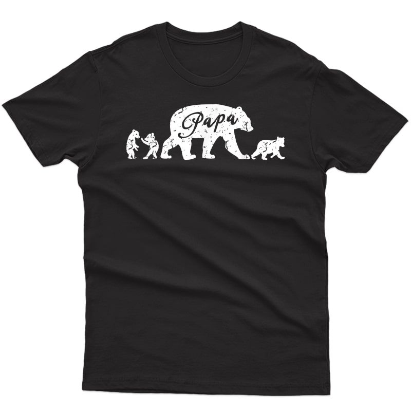 Unisex Papa Bear T Shirts Tee T-shirt