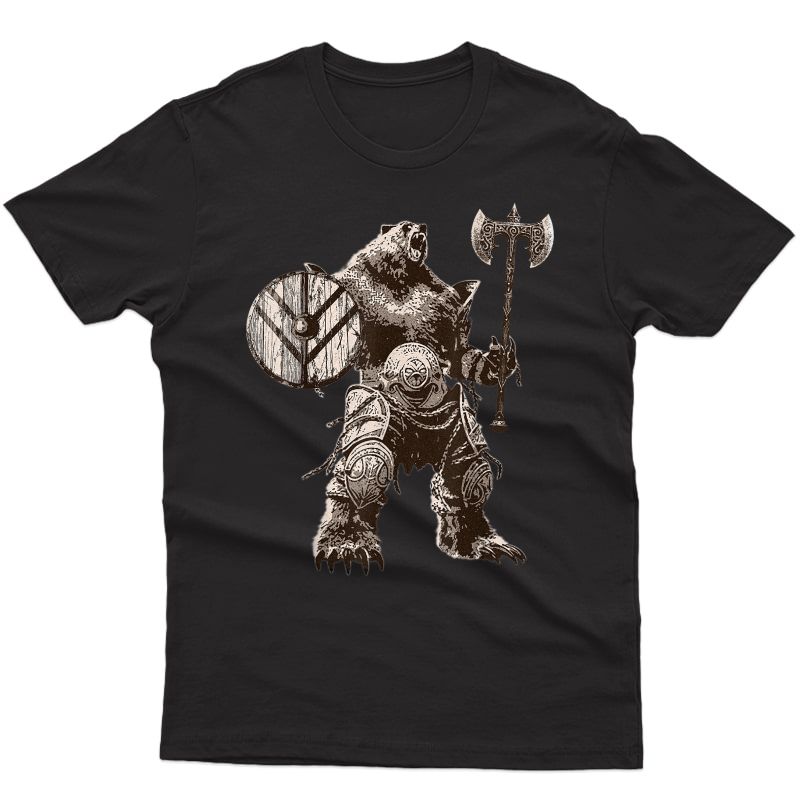 Viking Bear Warrior Odin Berserker Tshirt Vikings Myths Tee