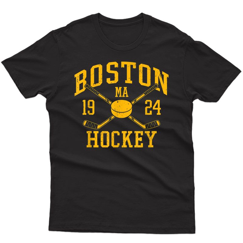 Vintage Boston Ice Hockey Classic Fan Bruin Gift T-shirt
