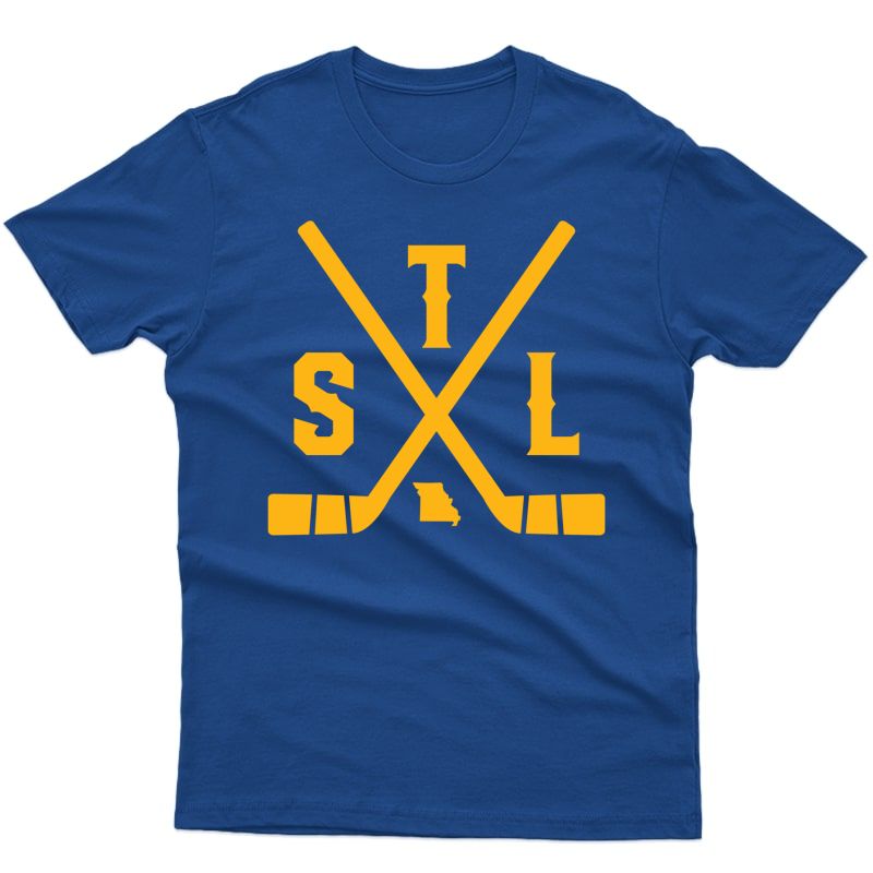 Vintage St. Louis Ice Hockey Sticks State Outline Shirts