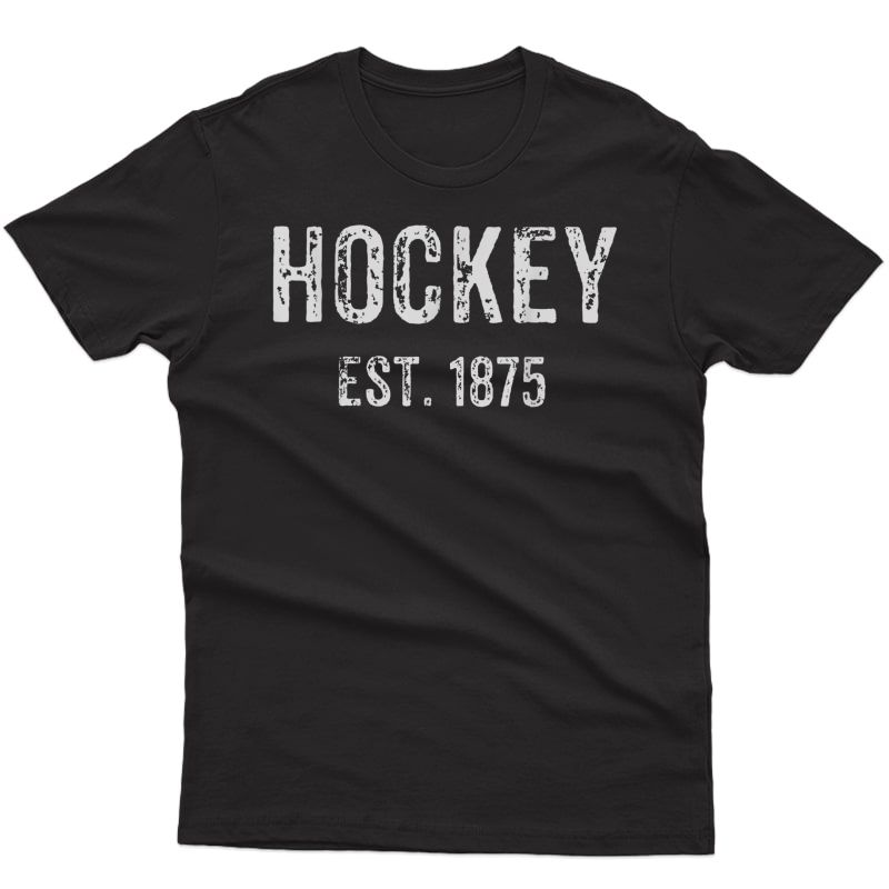 Vintage Style Ice Hockey Established 1875 T-shirt