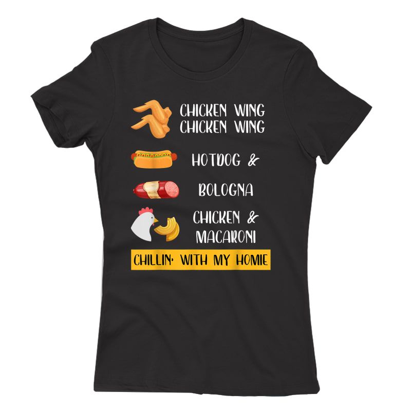 Viral Chicken Wing Chicken Wing Hot Dog Bologna Song Lyric T Shirt Zilem