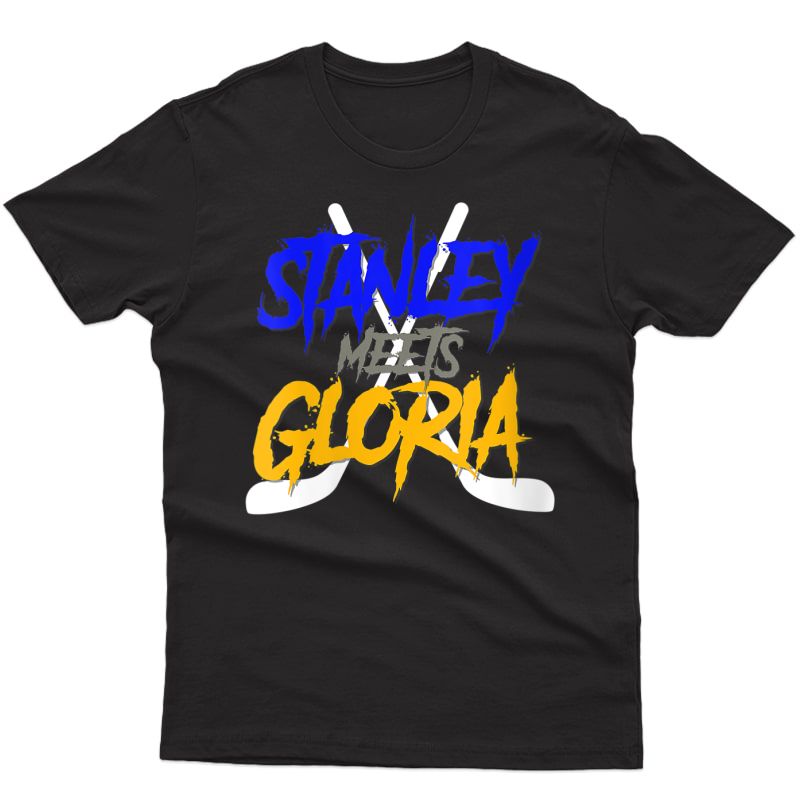  Hockey Blues Victory Celebration Stanley Meets Gloria T-shirt