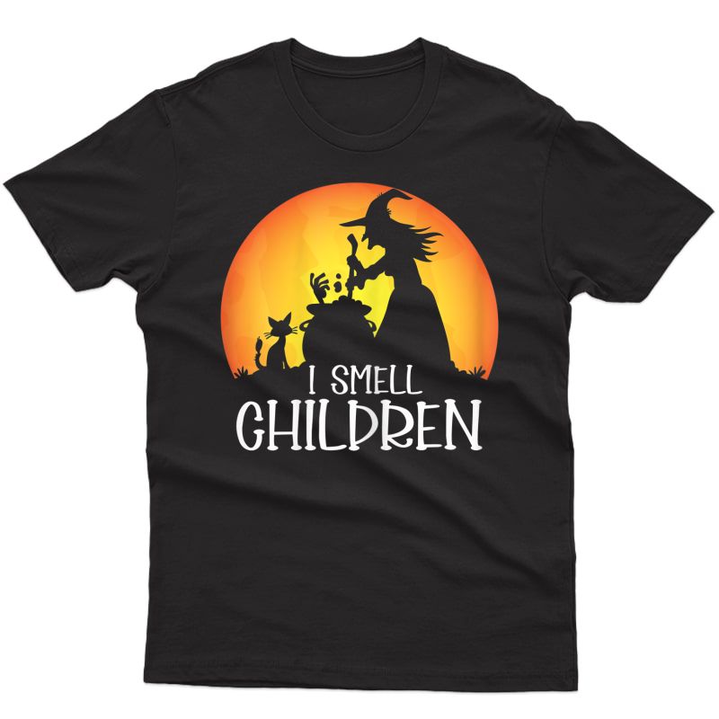  I Smell Children - Tea Halloween Shirt - Halloween Witch T-shirt