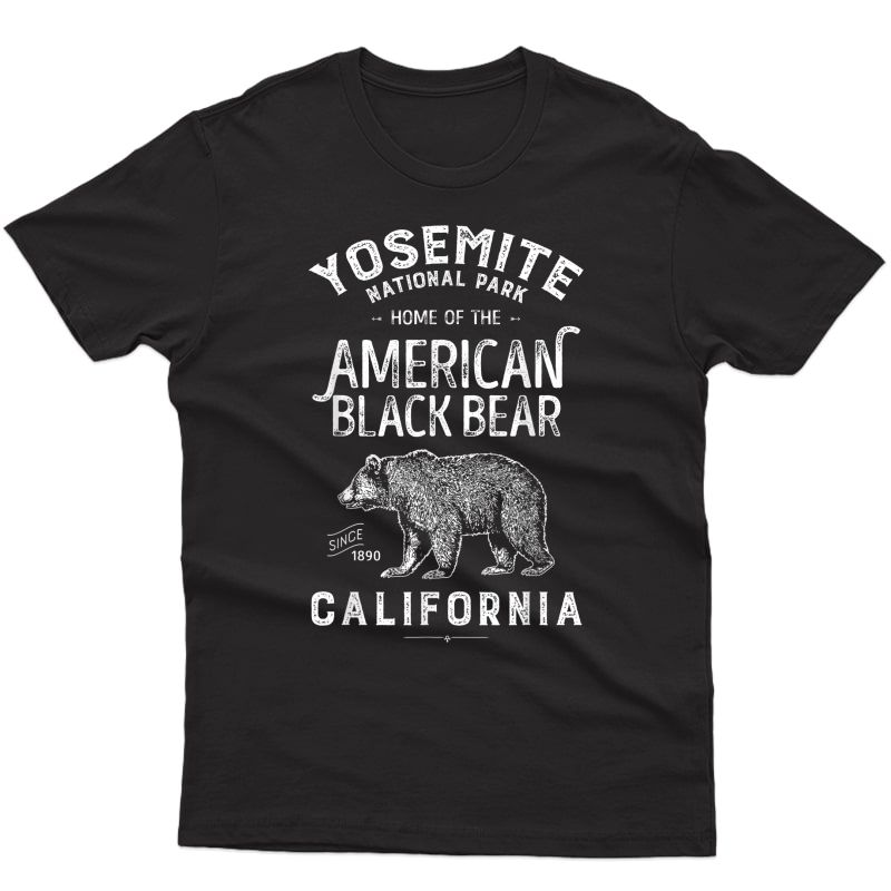 Yosemite National Park T Shirt California Bear Vintage Gifts T-shirt